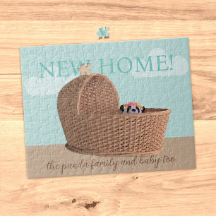 Cute Panda Bear New Home Jigsaw Puzzle