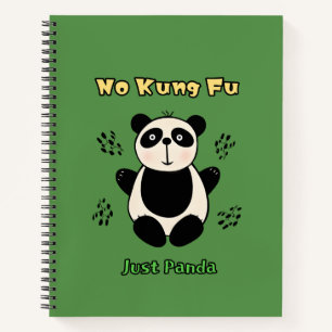 Cute panda bear notebook