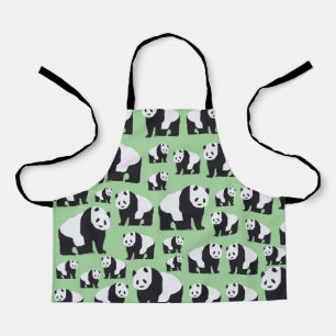 Cute Panda Bear Pattern Apron