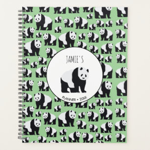 Cute Panda Bear Pattern Planner