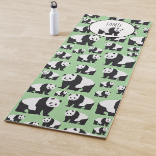 Cute Panda Bear Pattern Yoga Mat