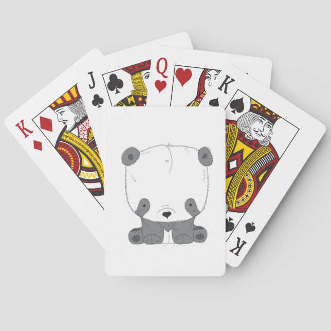 Cute PANDA bEAR Playing Cards (Back)