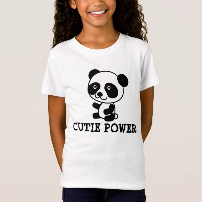 Cute Panda Bear T-shirts for Kids (Front)