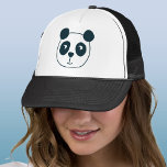 Cute Panda Bear Trucker Hat<br><div class="desc">A fun little panda bear to make any conservation minded animal lover smile.  Original art by Nic Squirrell.</div>