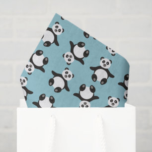 cute panda bear unisex baby shower tissue paper