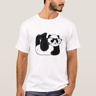 Cute Panda bear wearing glasses T-Shirt