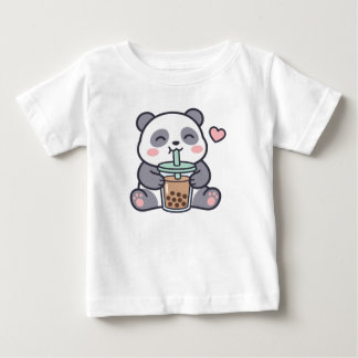 Cute Panda Boba Baby T-Shirt