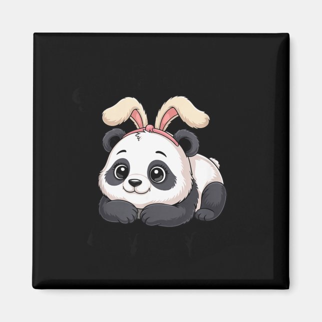 Cute Panda Bunny Some Bunny Loves You  Magnet (Front)