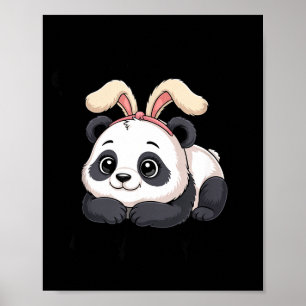 Cute Panda Bunny Some Bunny Loves You  Poster