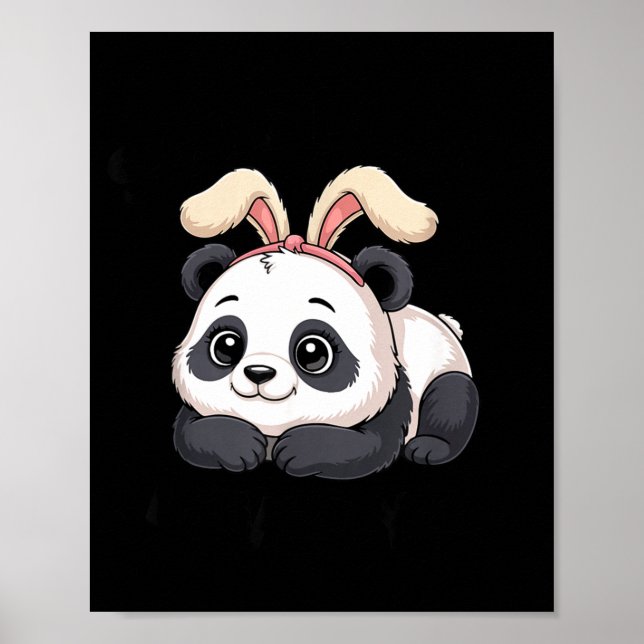 Cute Panda Bunny Some Bunny Loves You  Poster (Front)