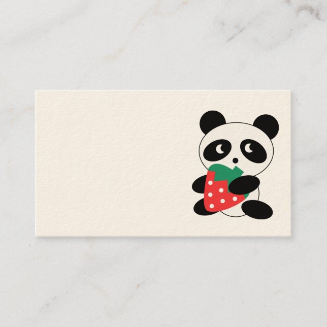 Cute Panda Business Card (Front)
