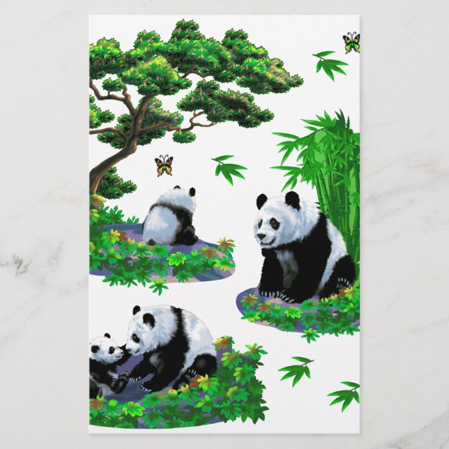 cute panda Cartoon Stationery (Front)