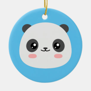 Cute Panda Ceramic Tree Decoration