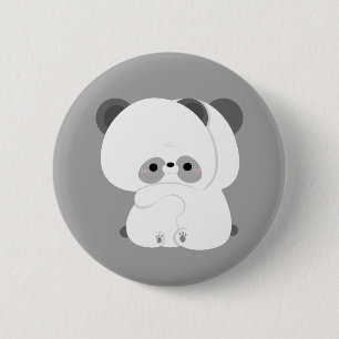 Cute Panda Couple 6 Cm Round Badge
