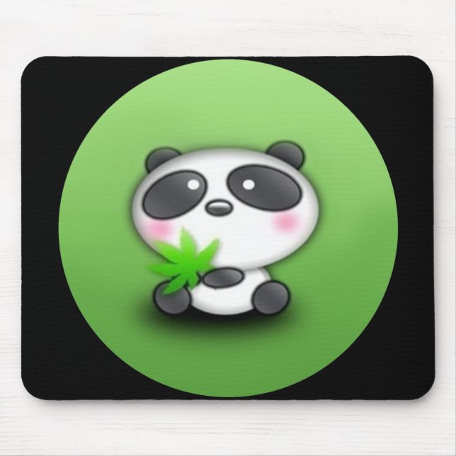 Cute Panda Cub Mouse Mat (Front)