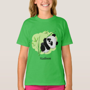 Cute Panda custom name clothing T-Shirt
