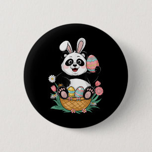 Cute Panda Easter Men Women Kids Panda Lover Easte 6 Cm Round Badge