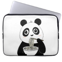 Cute Panda Eating Udon Noodles