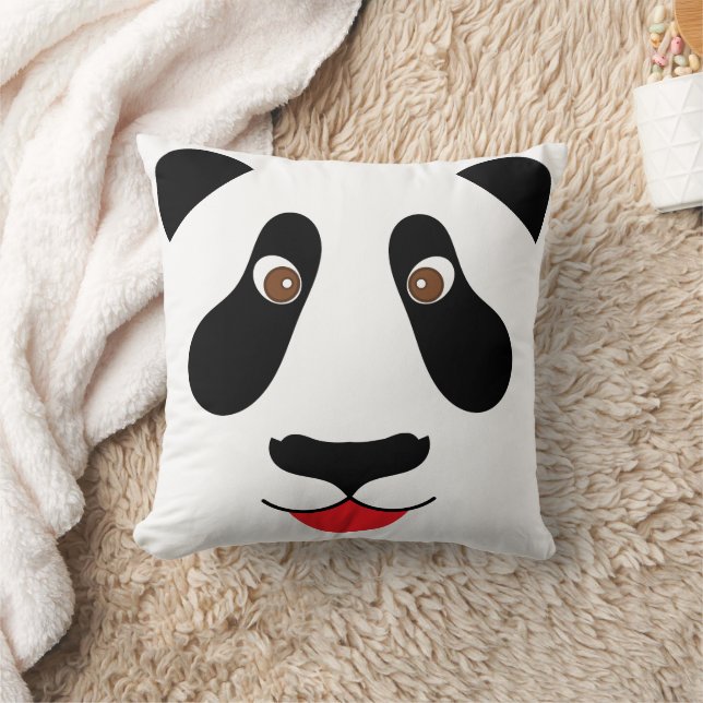 Cute Panda Face Kid's Room Decor Cushion (Blanket)