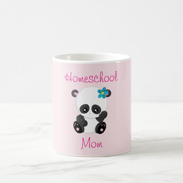 Cute Panda for a Homeschool Mum Coffee Mug (Center)