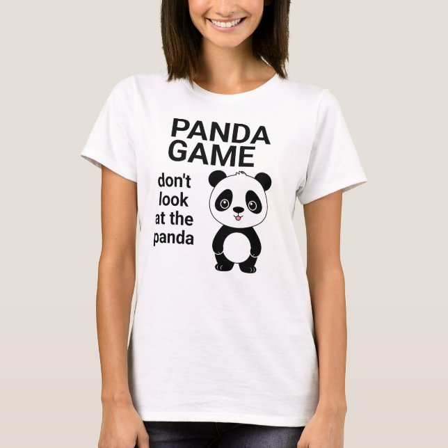 Cute Panda Game Girls Women Kids Funny Kawaii Stuf T-Shirt (Front)
