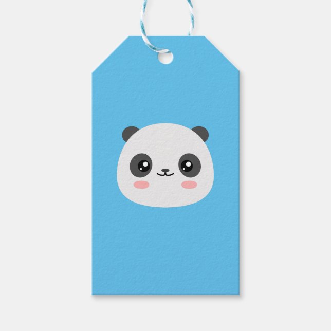 Cute Panda Gift Tags (Front)