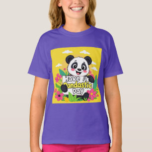 Cute Panda "Have A Pandastic Day" T-Shirt