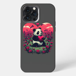 Cute Panda Holding Heart - Valentine's Day Gift iPhone 13 Pro Max Case