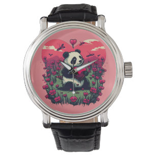 Cute Panda Holding Heart - Valentine's Day Gift Watch