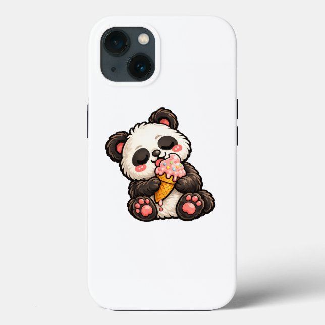 Cute Panda Ice Cream Case-Mate iPhone Case (Back)