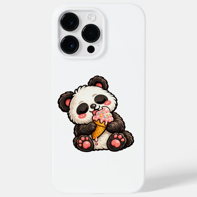 Cute Panda Ice Cream Case-Mate iPhone Case (Back)