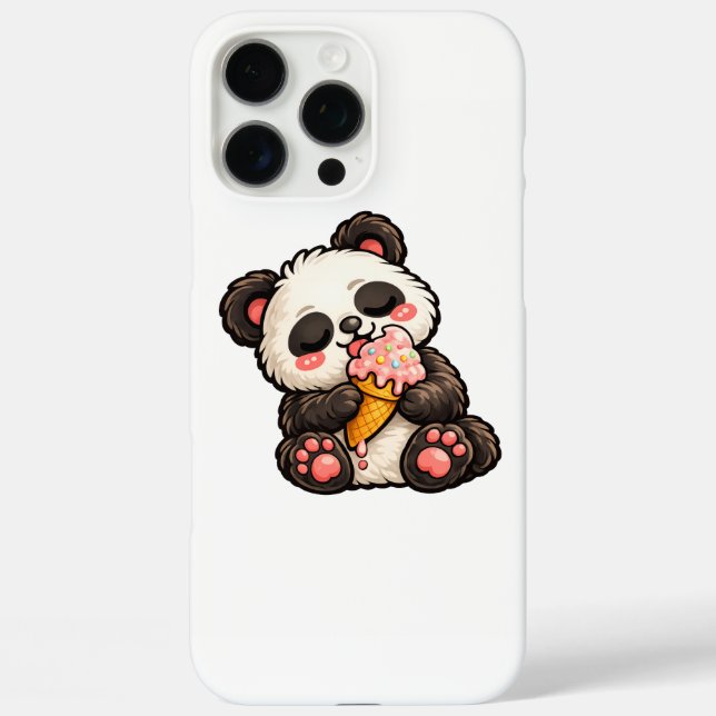Cute Panda Ice Cream Case-Mate iPhone Case (Back)