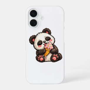 Cute Panda Ice Cream iPhone 16 Case