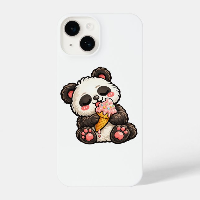 Cute Panda Ice Cream iPhone Case (Back)