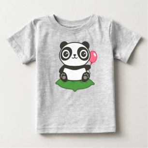 Cute Panda Illustration Baby T-Shirt