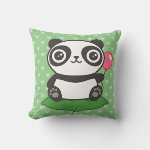 Cute Panda Illustration Cushion