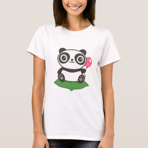 Cute Panda Illustration T-Shirt