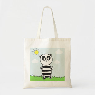Cute Panda Illustration Tote Bag