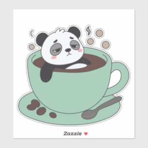 Cute Panda In Coffee Cup Coffee Lover Gift