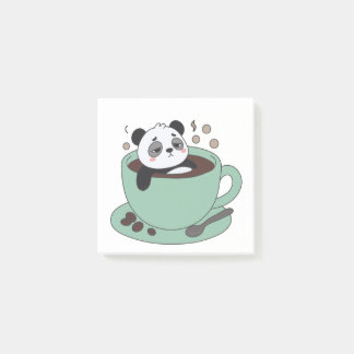 Cute Panda In Coffee Cup Coffee Lover Gift Post-it Notes
