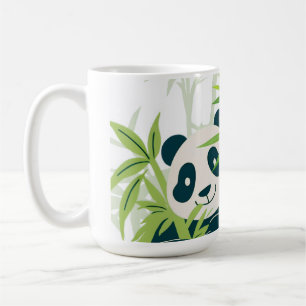 Cute panda in his world coffee mug