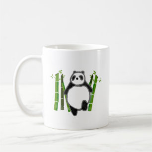 Cute panda ink drawing coffee mug