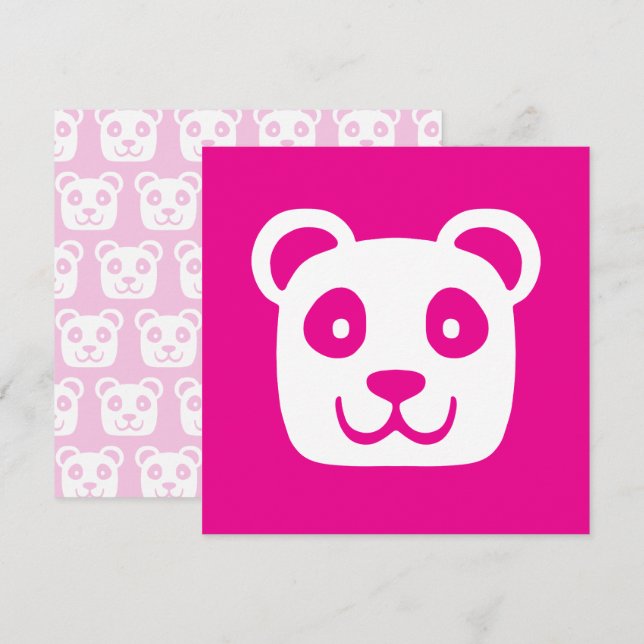 Cute Panda Invitation (Front/Back)