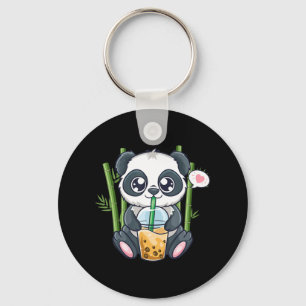 Cute Panda Kawaii Anime Otaku Japanese Bubble Boba Key Ring