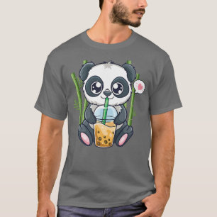 Cute Panda Kawaii Anime Otaku Japanese Bubble Boba T-Shirt