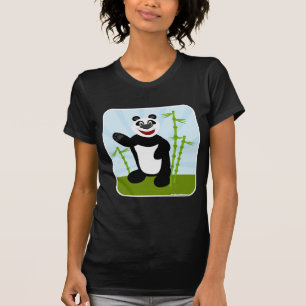 Cute Panda Kawaii Style Cartoon Design T-Shirt
