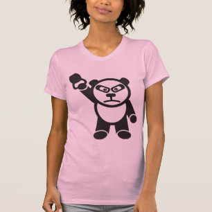 Cute Panda - Kettle Bell Snatch -Bamboo Strong T-Shirt