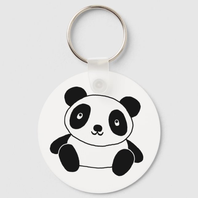 Cute Panda Key Ring (Front)