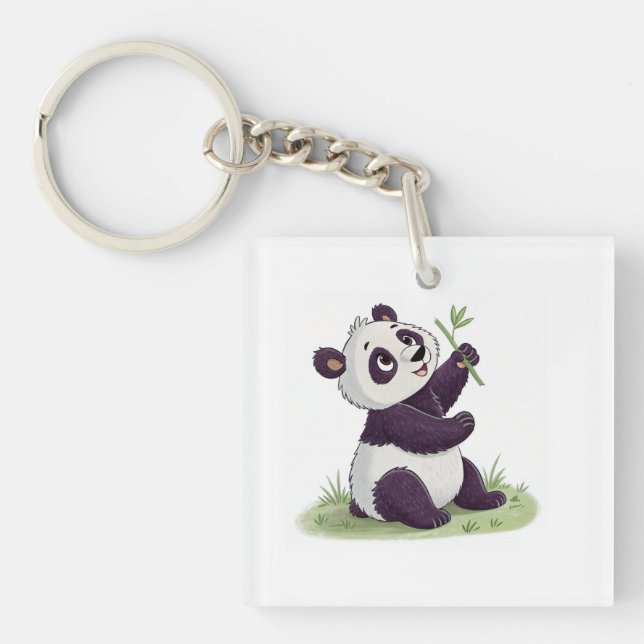 Cute panda key ring (Front)