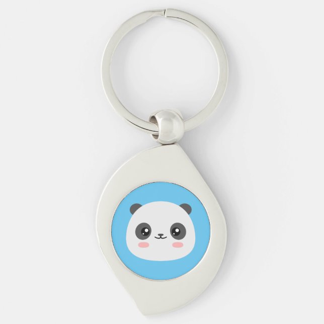 Cute Panda Key Ring (Front)